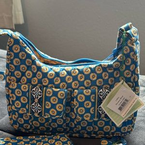Vera Bradley Libby Riviera Blue Purse